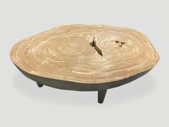 Andrianna Shamaris Amorphous Single Slab Mid-Century Modern Style Coffee Table