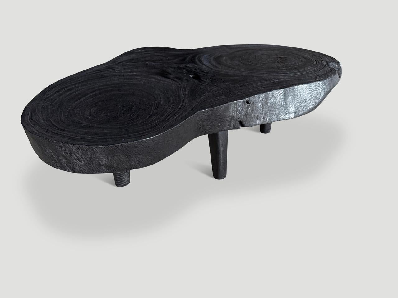 Organique Andrianna Shamaris Amorphous Single Slab Mid Century Modern Coffee Table en vente