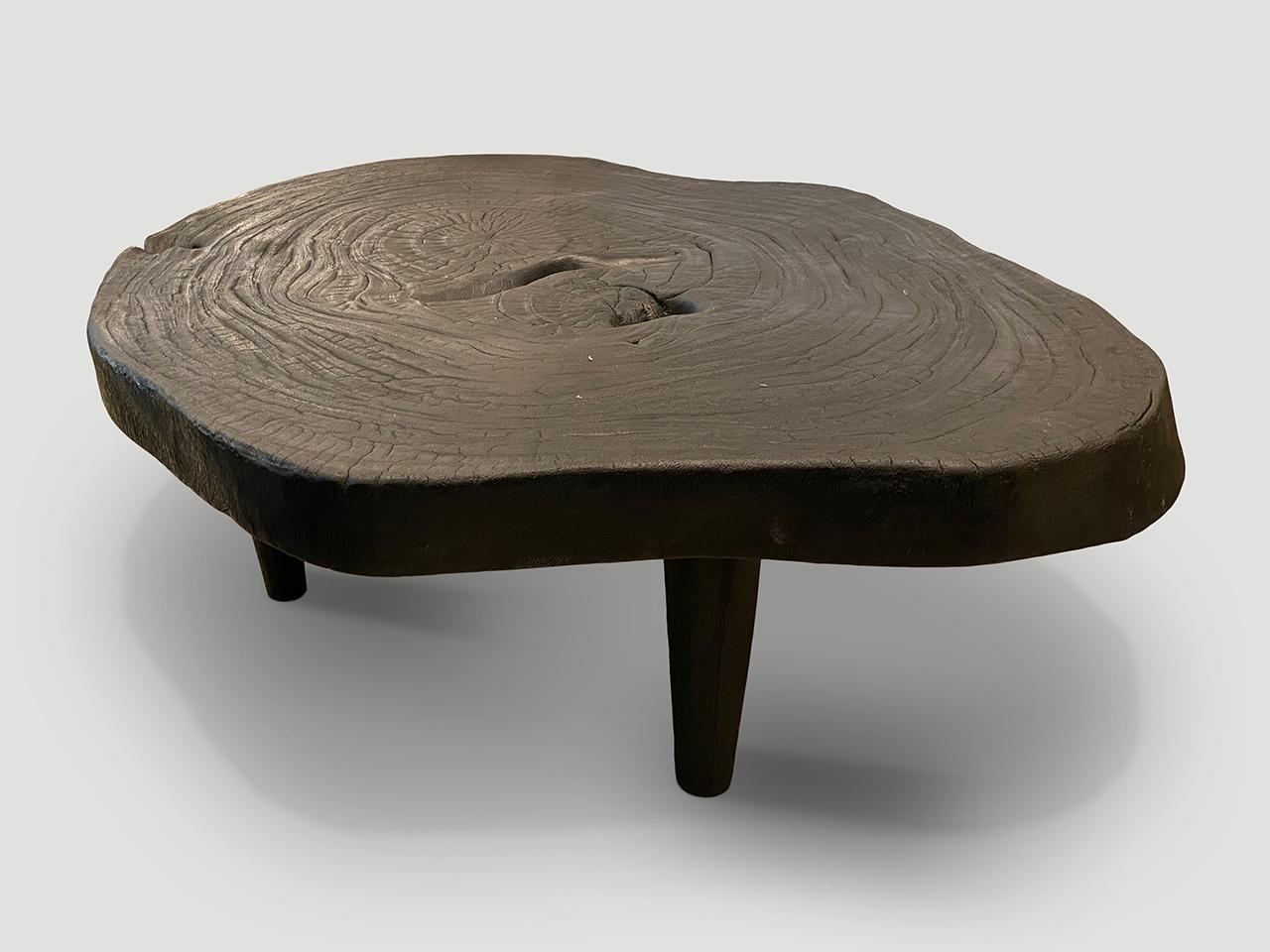 Contemporary Andrianna Shamaris Amorphous Single Slab Mid-Century Modern Coffee Table For Sale