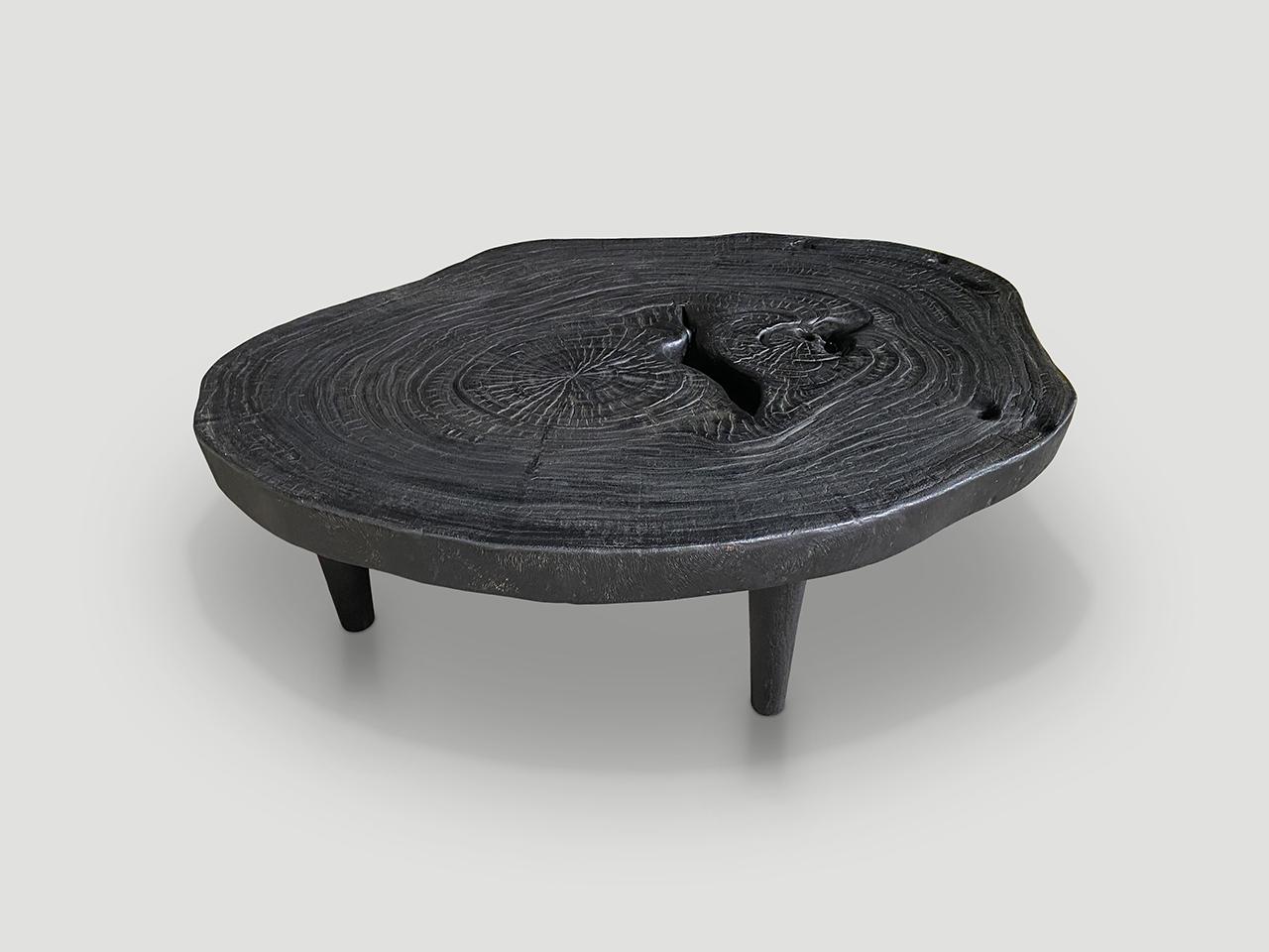 Andrianna Shamaris Amorphous Single Slab Mid-Century Modern Coffee Table In Excellent Condition In New York, NY