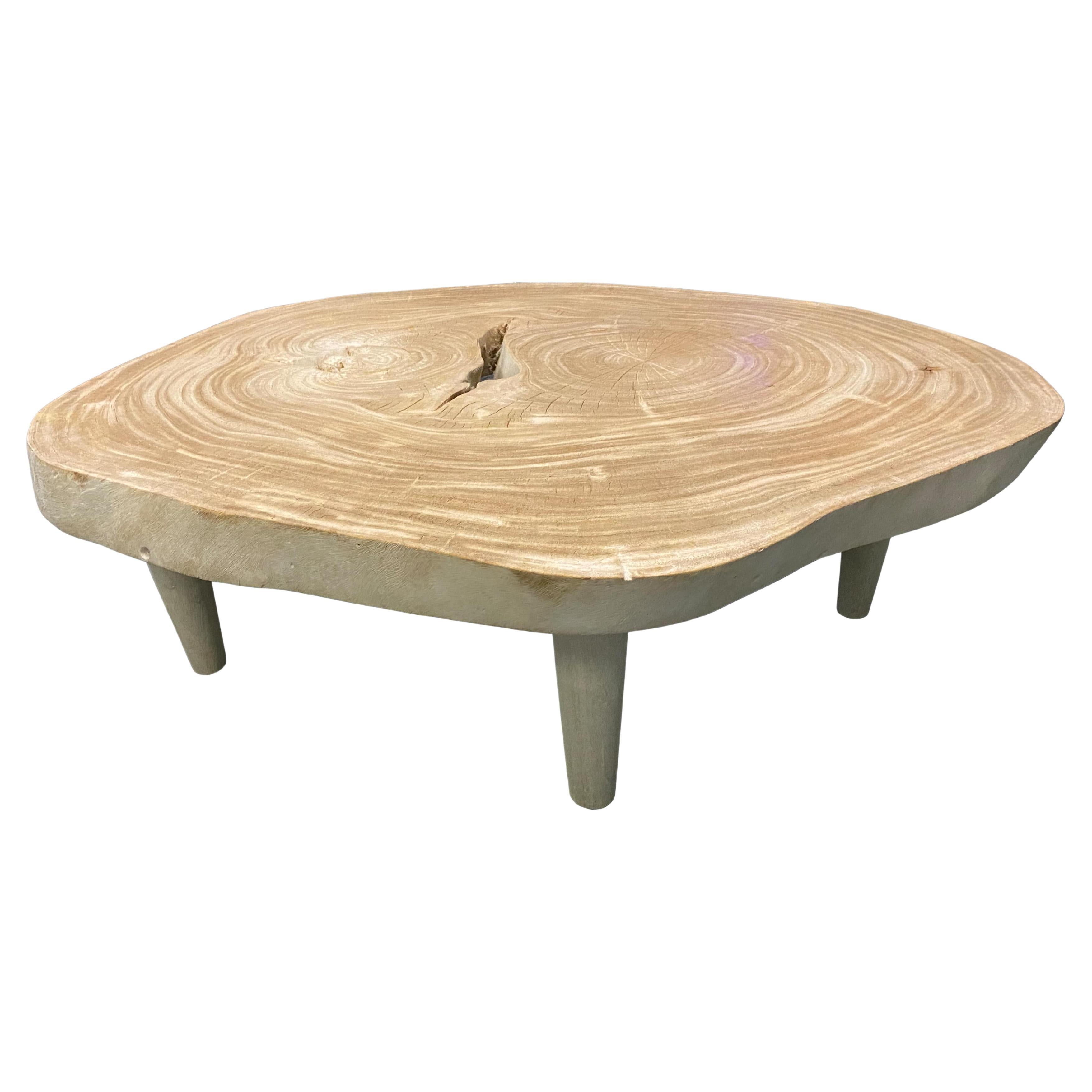 Andrianna Shamaris Amorphous Single Slab Mid-Century Modern Style Coffee Table