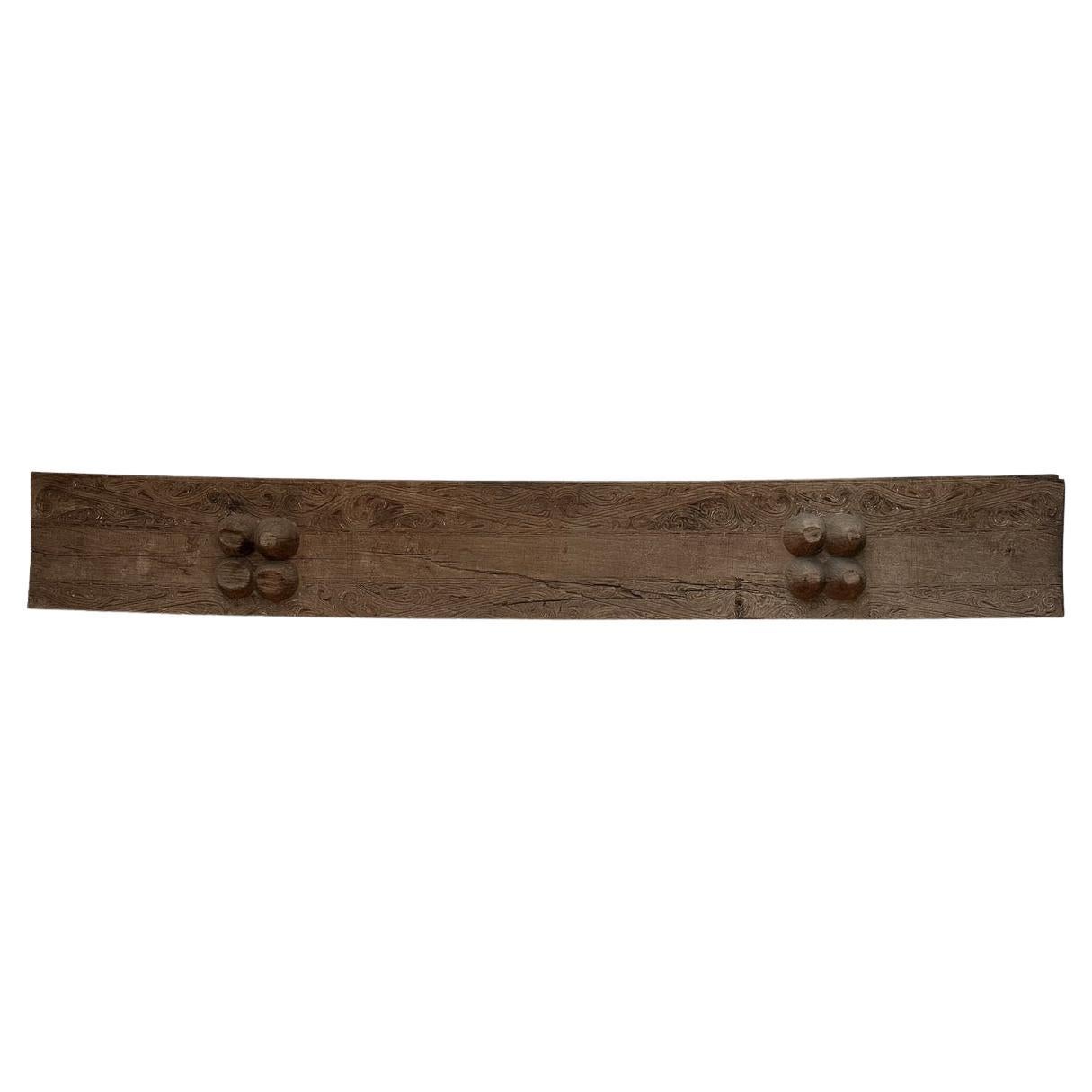 Andrianna Shamaris Ancient Hand Carved Batak Panel or Console Table