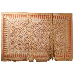 Andrianna Shamaris Ancient Hand Carved Panel Symbolizing Peace and Happiness