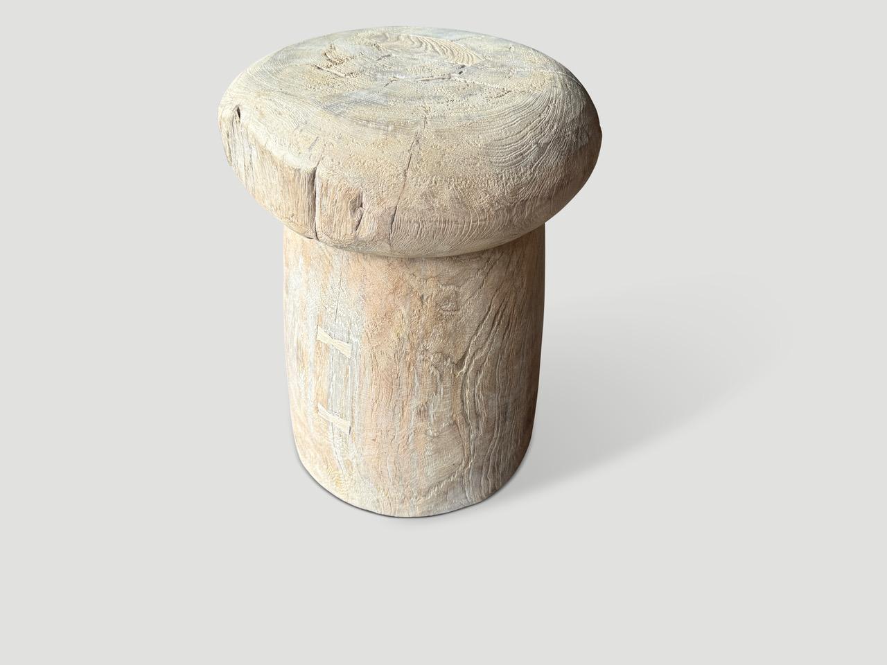 Organic Modern Andrianna Shamaris Ancient Side Table For Sale