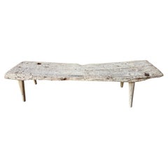 Andrianna Shamaris Ancient Teak Wood Chaise Or Bench