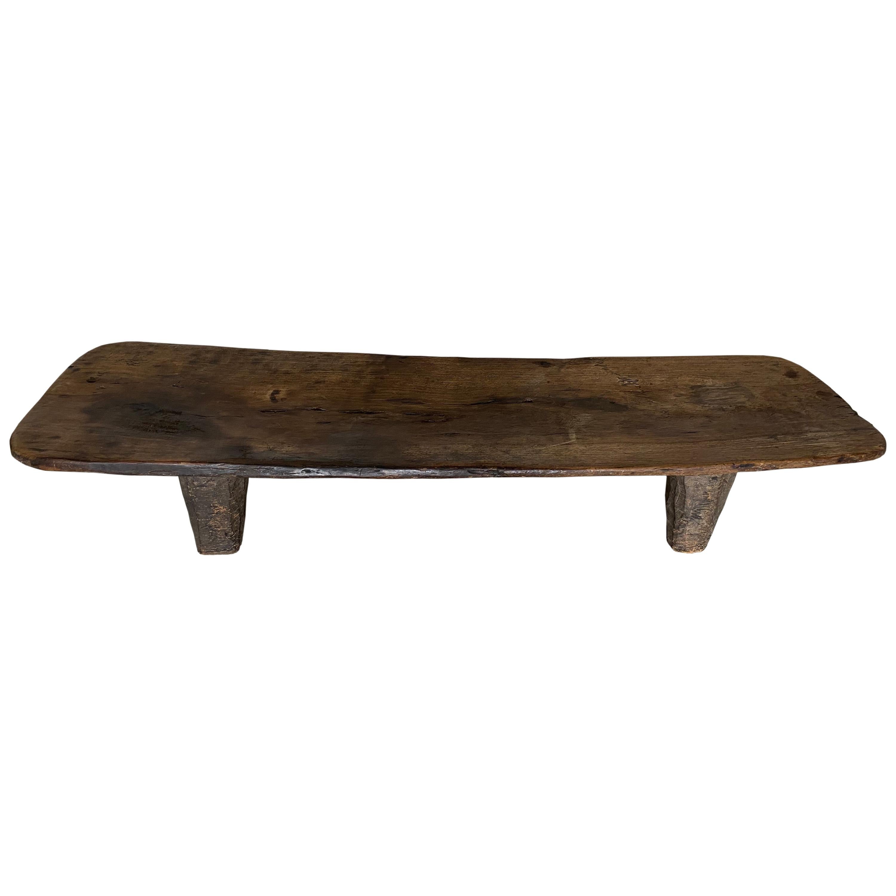 Andrianna Shamaris Antique African Bench, Coffee Table or Daybed