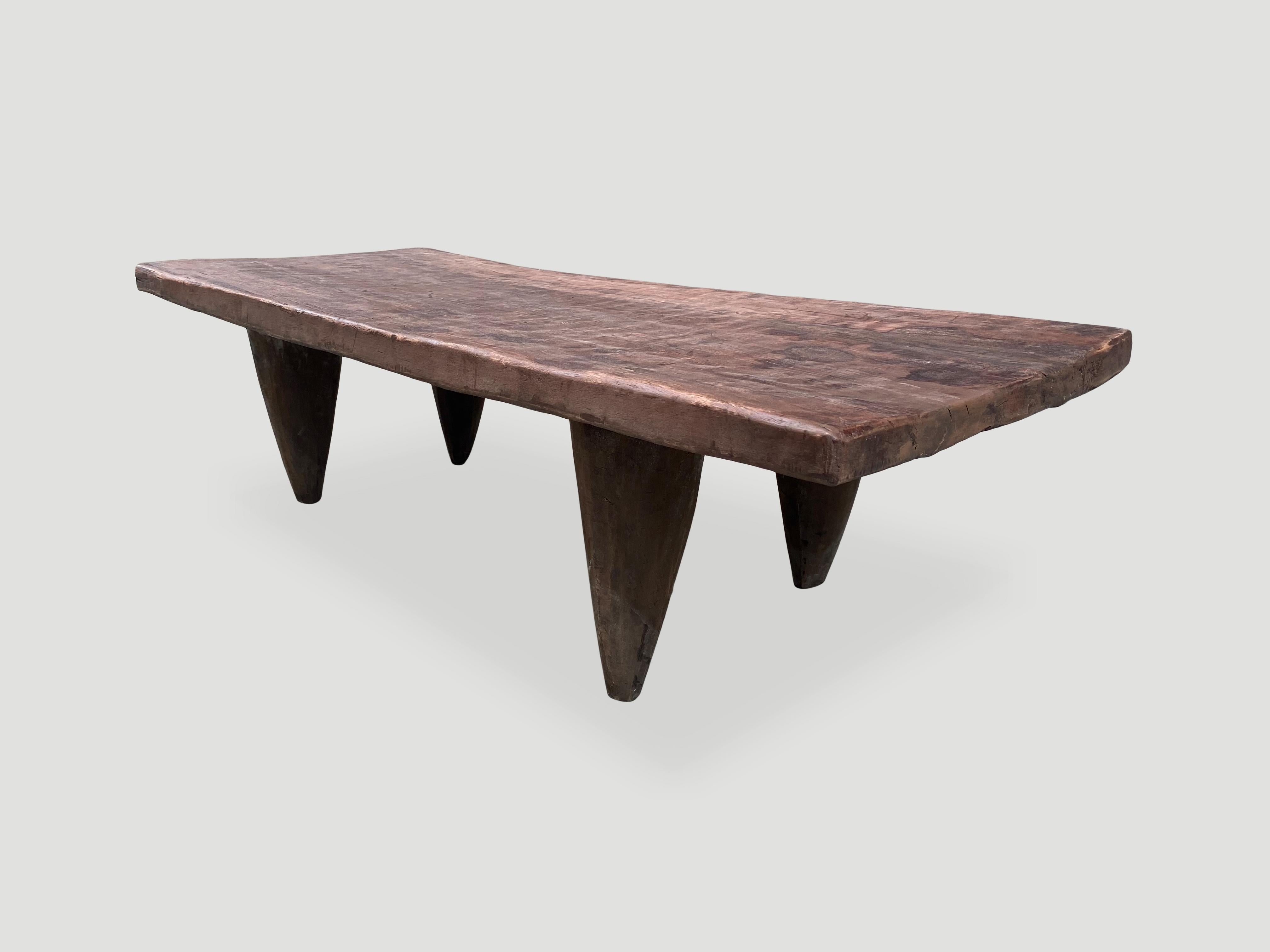 Antique African Iroko Wood Senufo Coffee Table or Bench In Excellent Condition In New York, NY