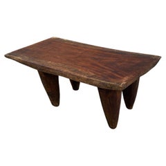 Andrianna Shamaris Antique African Iroko Wood Senufo Coffee Table or Side Table