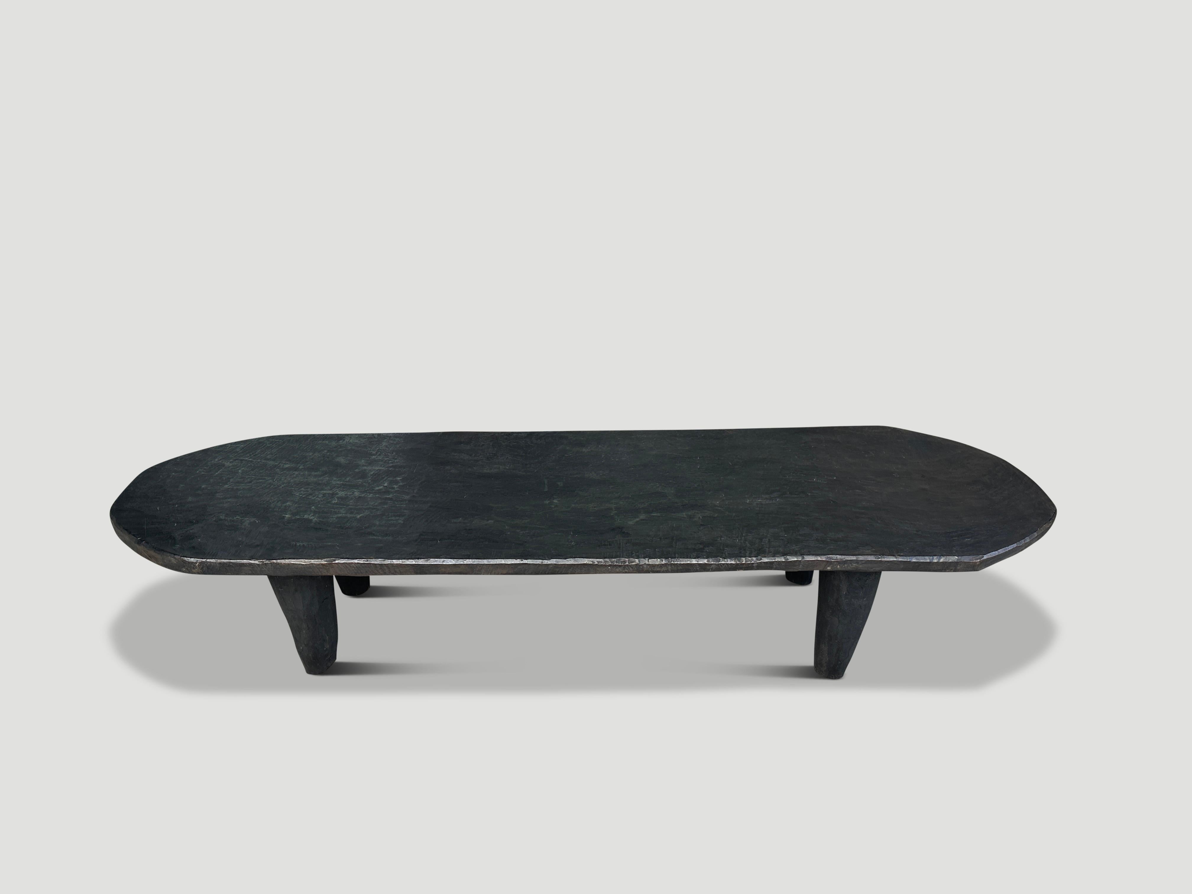 Nigerian Andrianna Shamaris Antique African Mahogany Wood Coffee Table or Bench