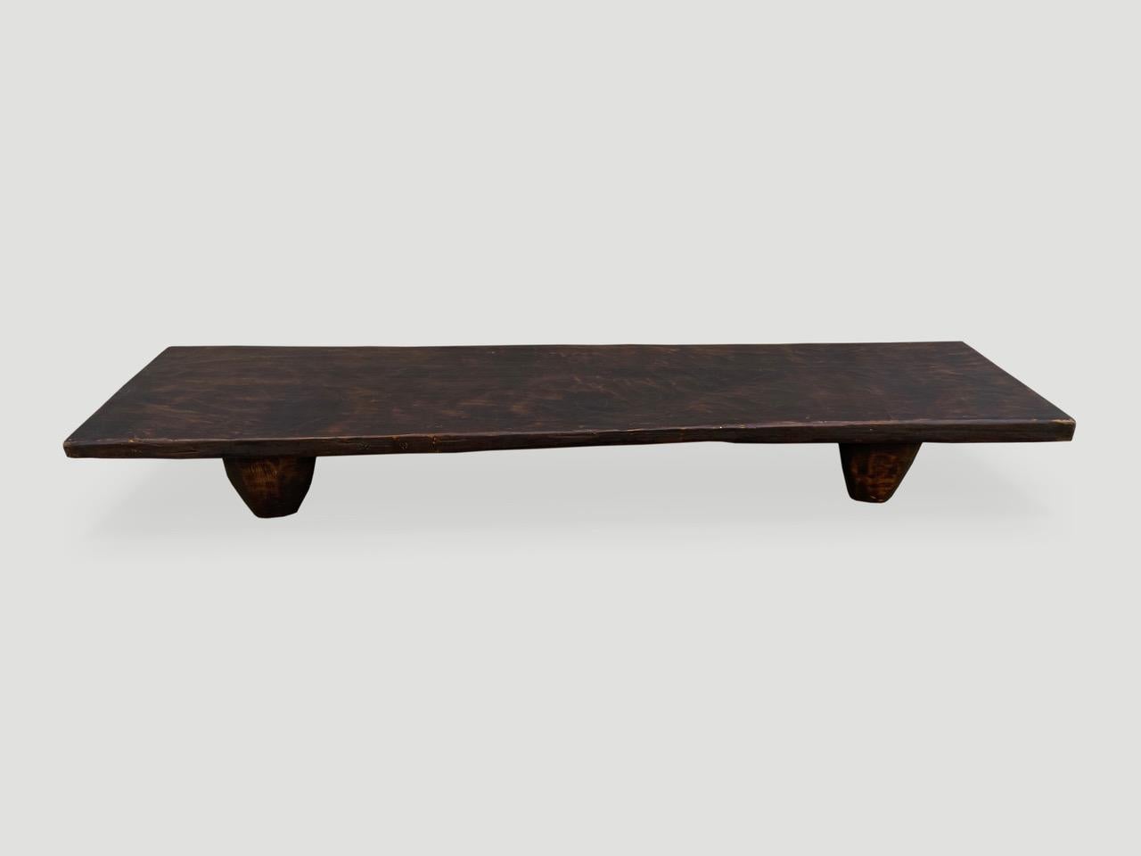 Tribal Andrianna Shamaris Antique African Minimalist Coffee Table or Bench