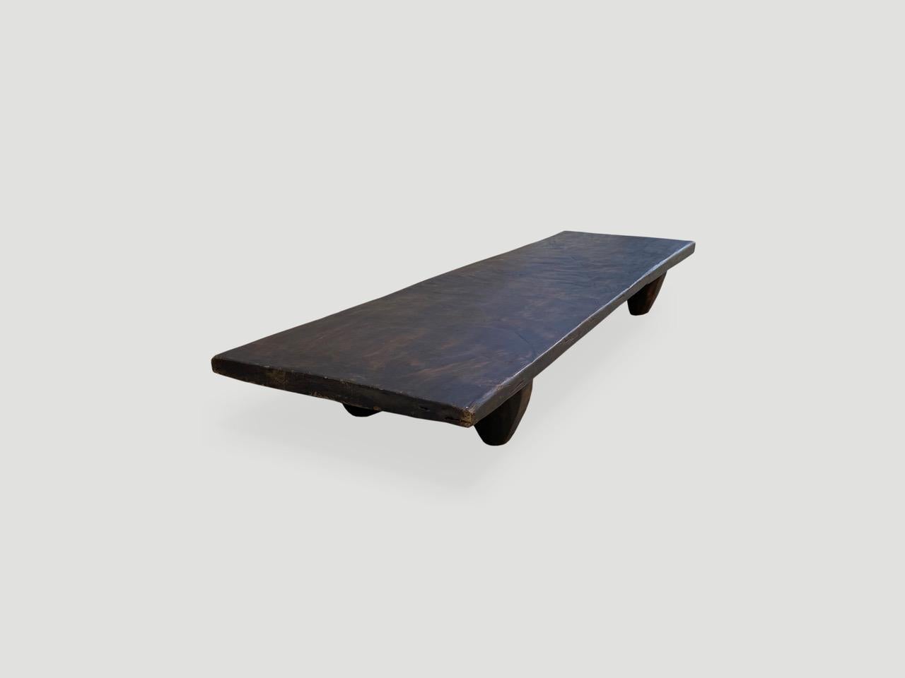 Andrianna Shamaris Antique African Minimalist Coffee Table or Bench In Excellent Condition In New York, NY