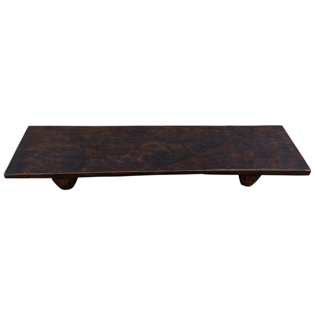 Andrianna Shamaris Antique African Minimalist Coffee Table or Bench