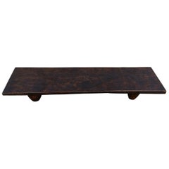 Andrianna Shamaris Antique African Minimalist Coffee Table or Bench