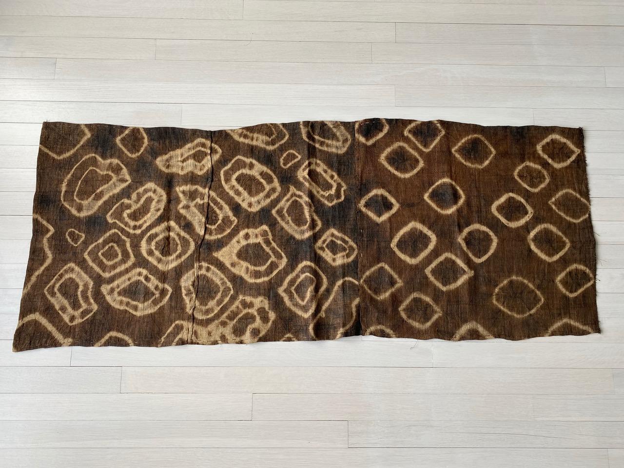 Andrianna Shamaris Antique African Raffia Textile In Excellent Condition In New York, NY