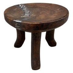 Andrianna Shamaris Antique African Sculptural Side Table