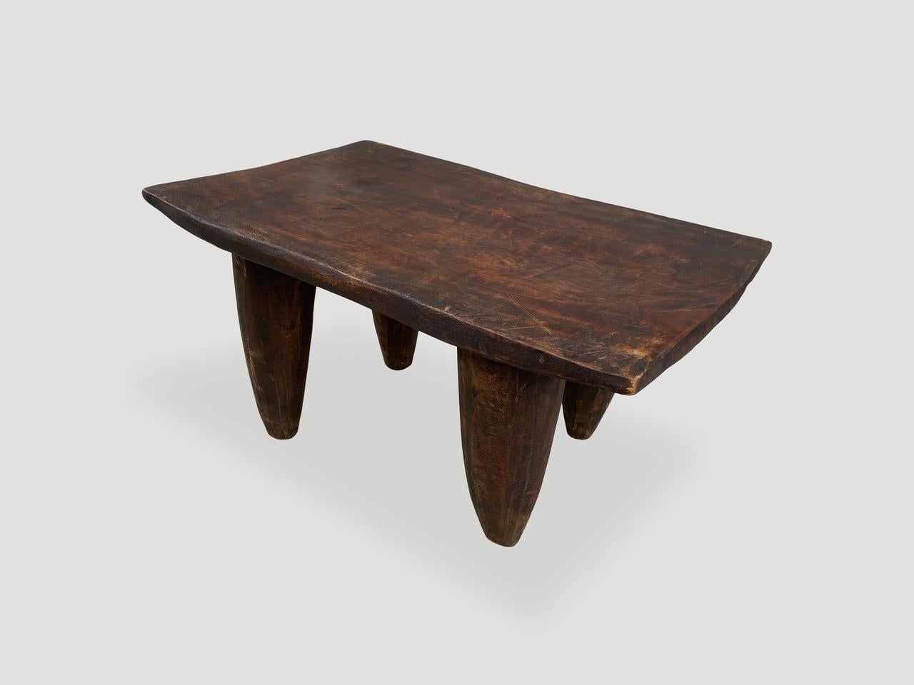 Andrianna Shamaris Antique African Senufo Coffee Table, Bench or Side Table In Excellent Condition In New York, NY