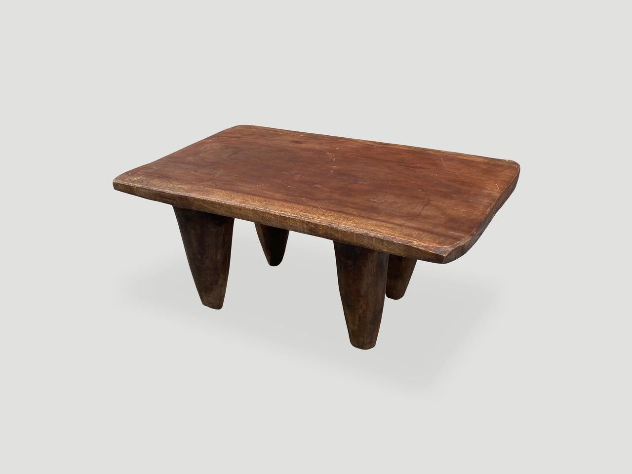 Ivorian Andrianna Shamaris Antique African Senufo Coffee Table, Bench or Side Table