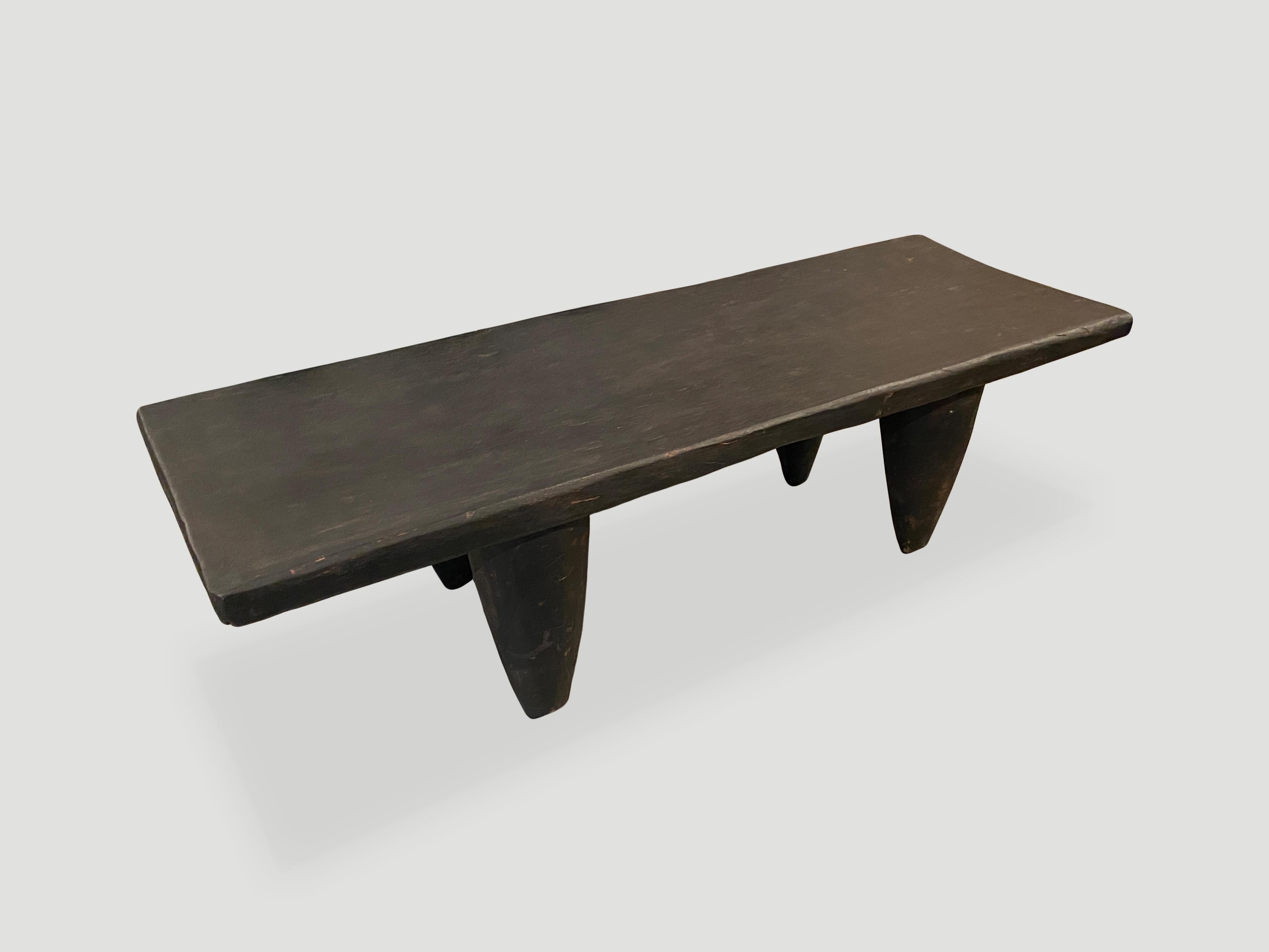 Tribal Andrianna Shamaris Antique African Senufo Coffee Table or Bench