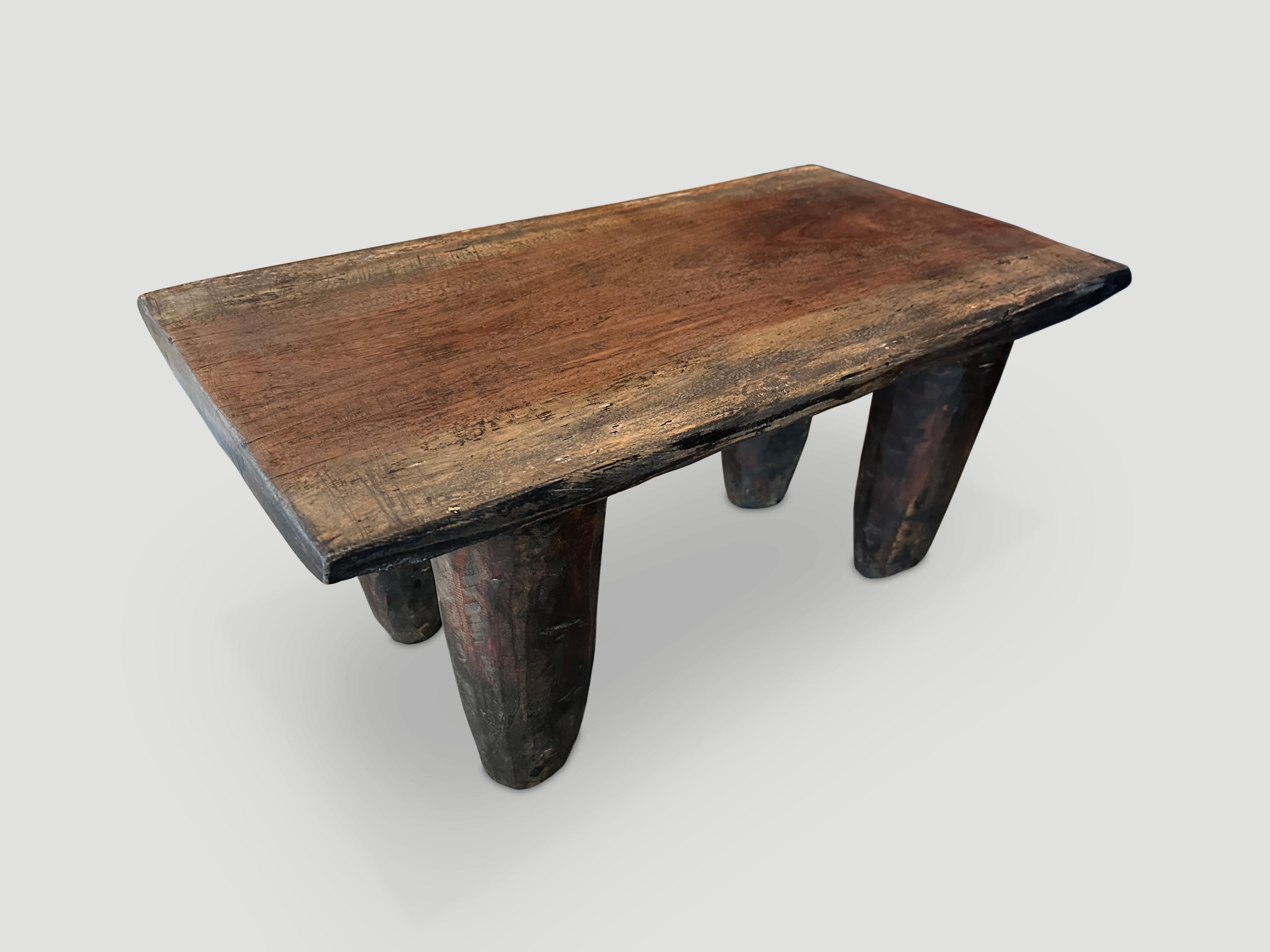 Tribal Andrianna Shamaris Antique African Senufo Coffee Table or Bench
