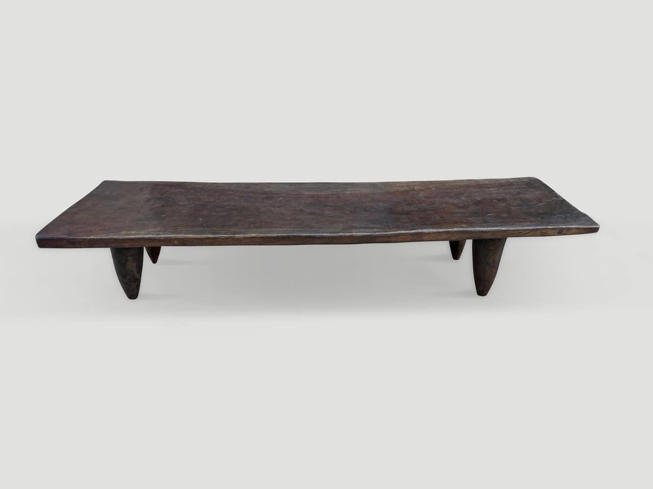 Organic Modern Antique African Senufo Coffee Table or Bench