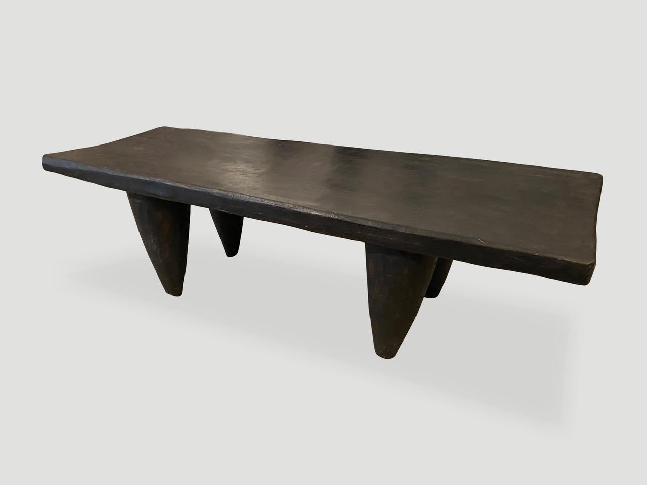 Ivorian Andrianna Shamaris Antique African Senufo Coffee Table or Bench