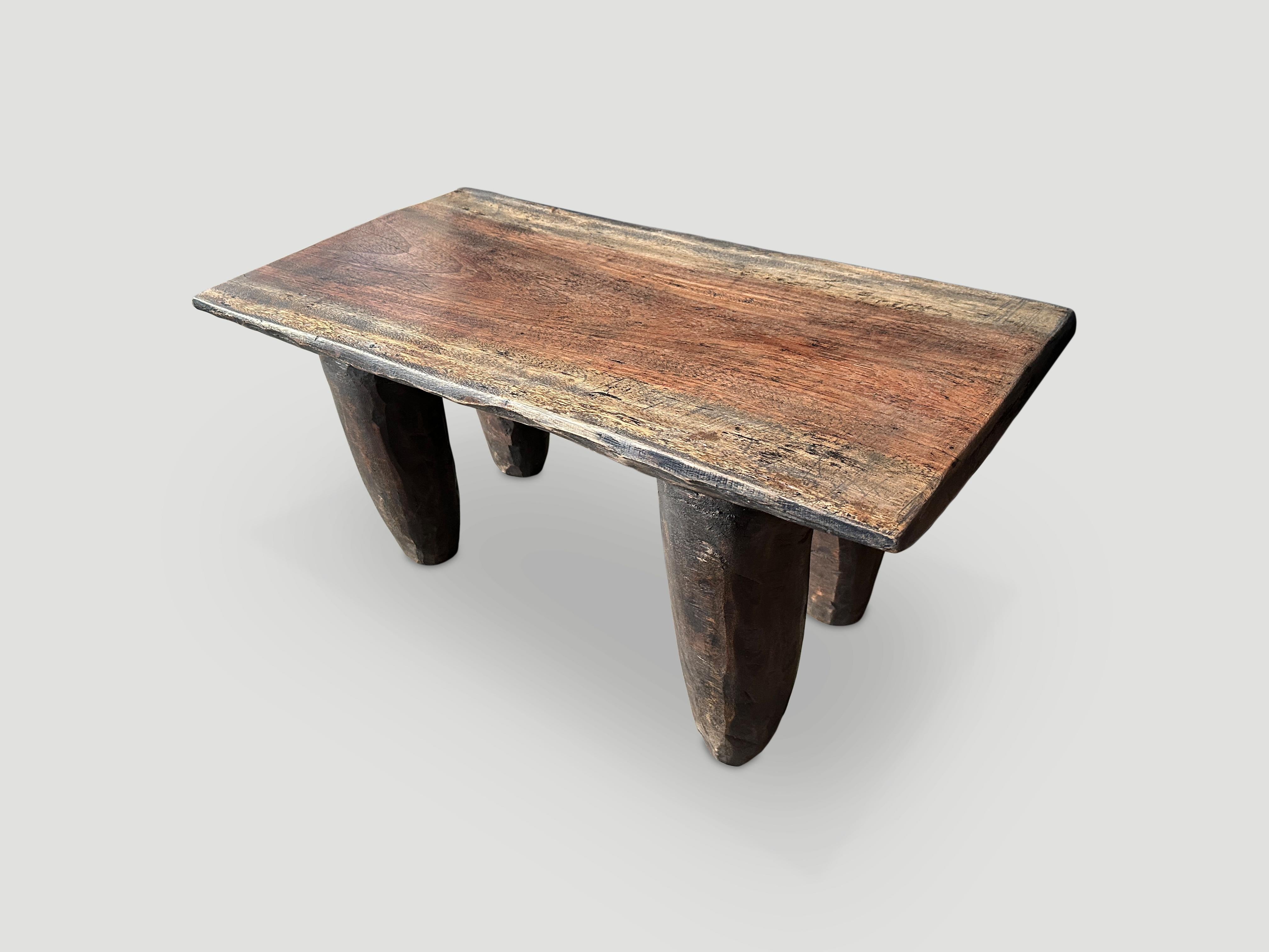 Ivorian Andrianna Shamaris Antique African Senufo Coffee Table or Bench