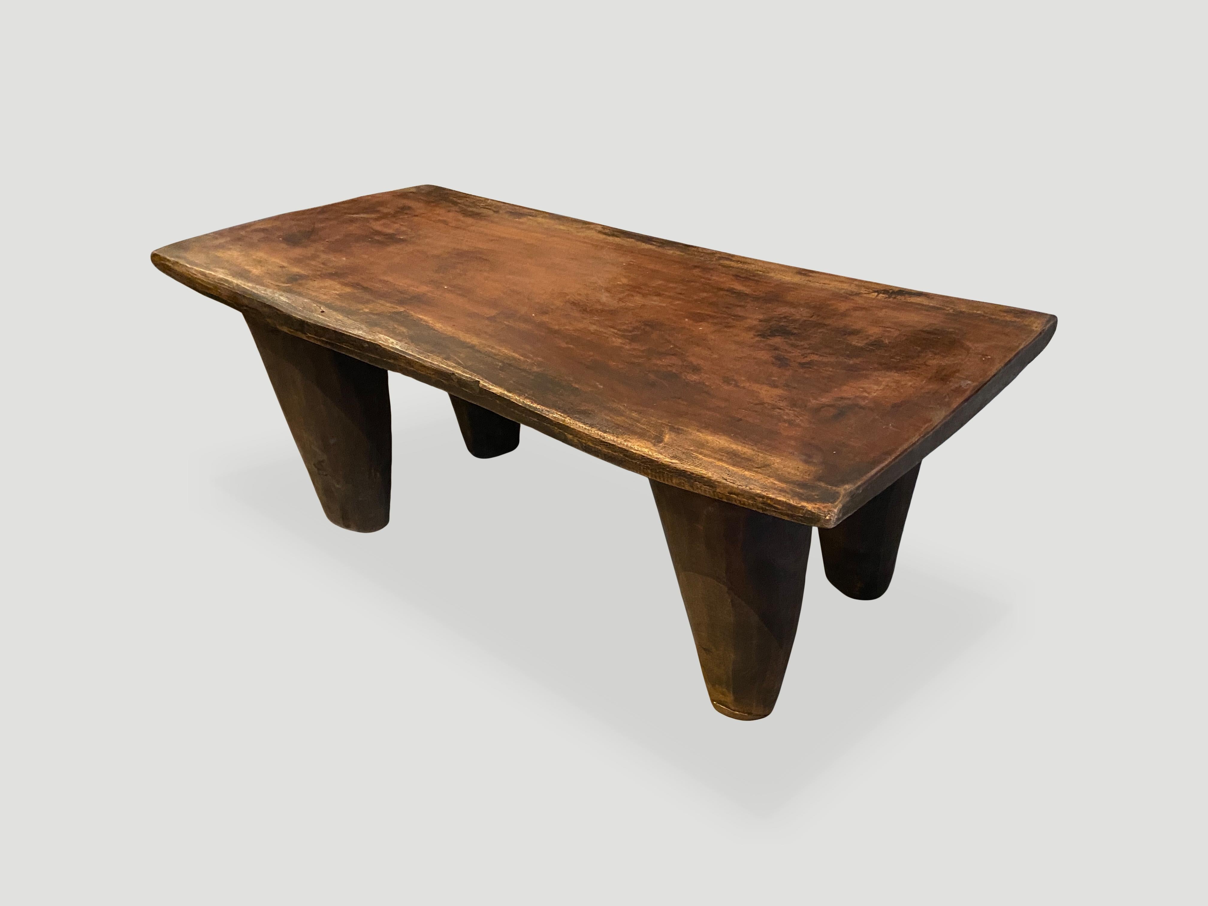 20th Century Andrianna Shamaris Antique African Senufo Coffee Table or Bench
