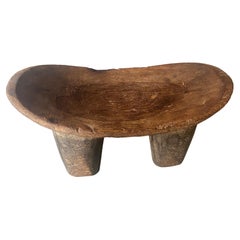 Andrianna Shamaris Antique African Stool or Side Table