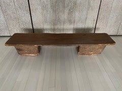 Andrianna Shamaris Antique African Wabi Sabi Wood Bench or Coffee Table