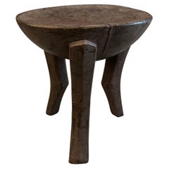 Antique African Wood Side Table