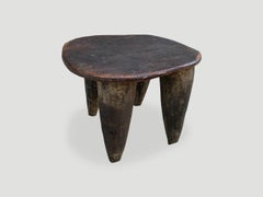 Antique African Wood Stool or Low Side Table