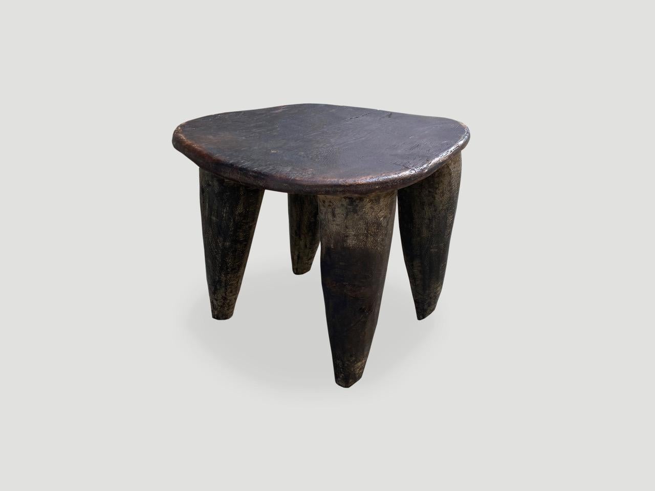 african stool side table