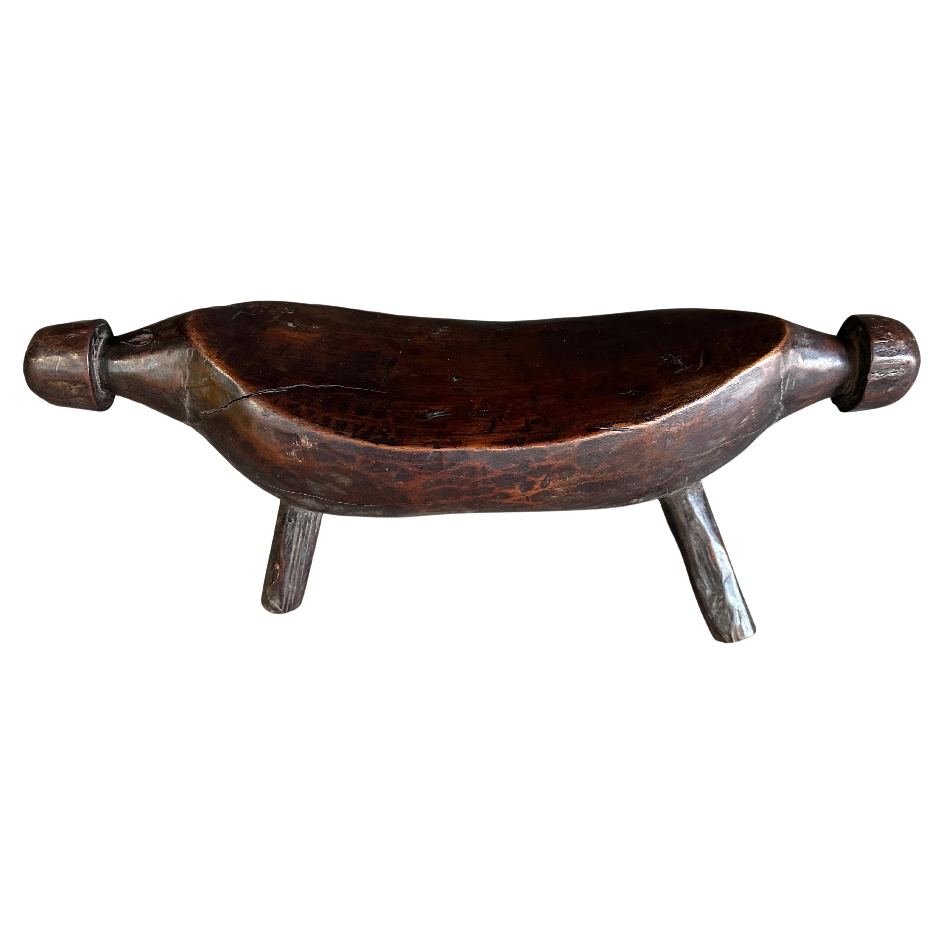 Andrianna Shamaris Antique African Wooden Head Rest For Sale