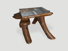 Antique African Wooden Head Rest or Stool