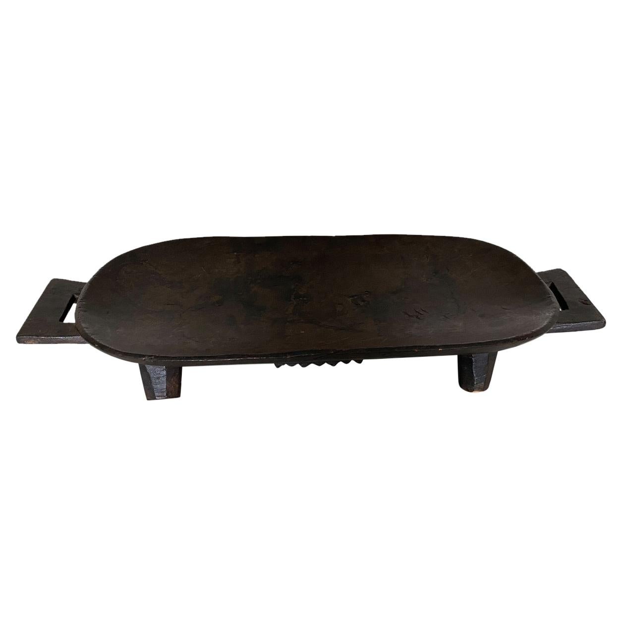 Andrianna Shamaris Antique African Zulu Tribe Wooden Platter For Sale