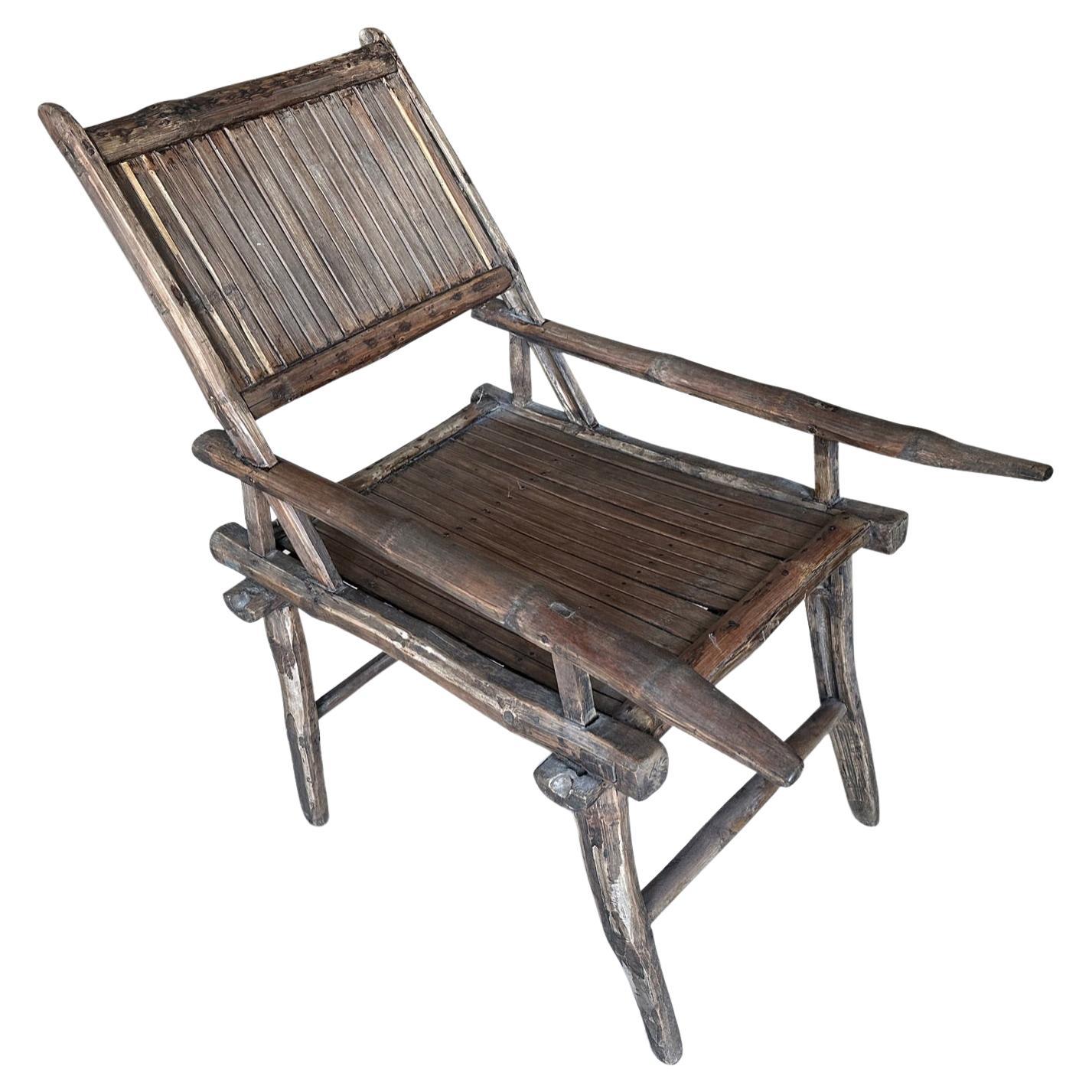 Andrianna Shamaris Antique Bamboo Chair For Sale
