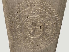 Antique Carved Teak Wood Panel