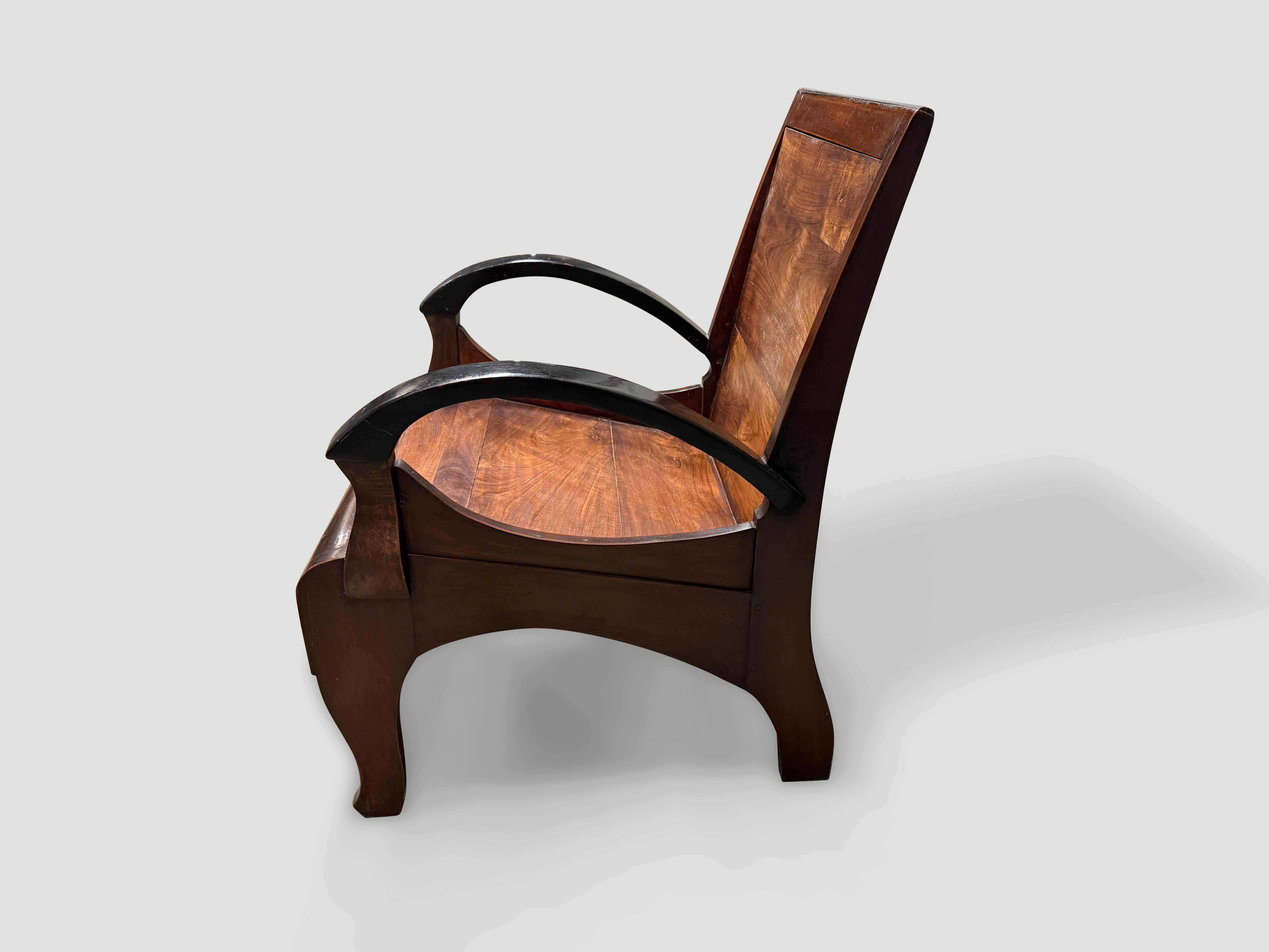 Indonesian Andrianna Shamaris Antique Dutch Colonial Chair For Sale