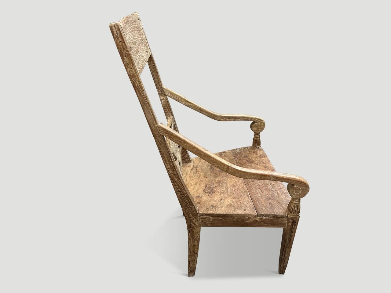 Andrianna Shamaris Antique Hand Carved Chair In Excellent Condition For Sale In New York, NY