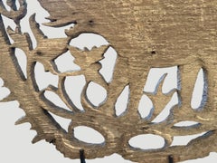 Antique Hand Carved Elephant & Man