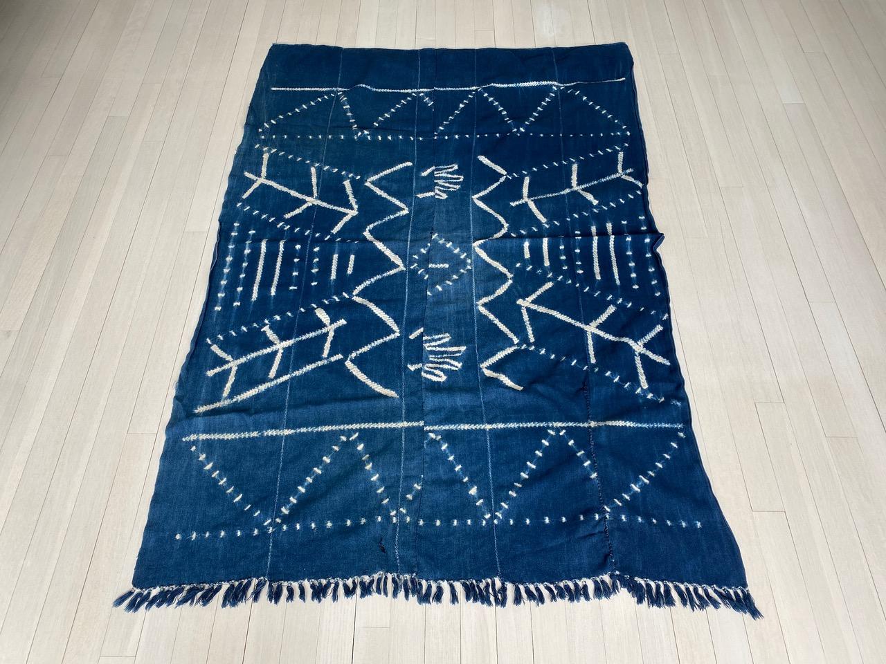 Tribal Andrianna Shamaris - Textile ancien indigo Mali en vente