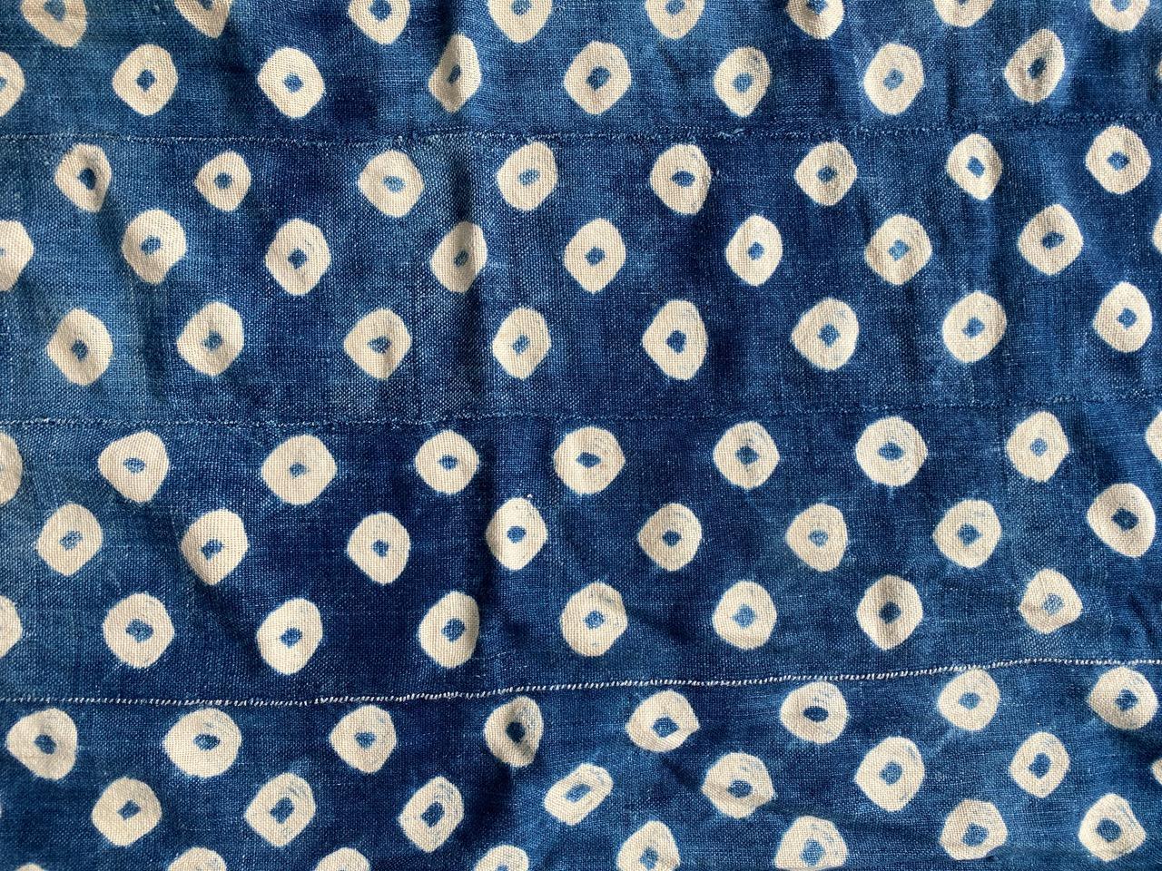 Andrianna Shamaris Antique Indigo Mali Textile In Good Condition For Sale In New York, NY
