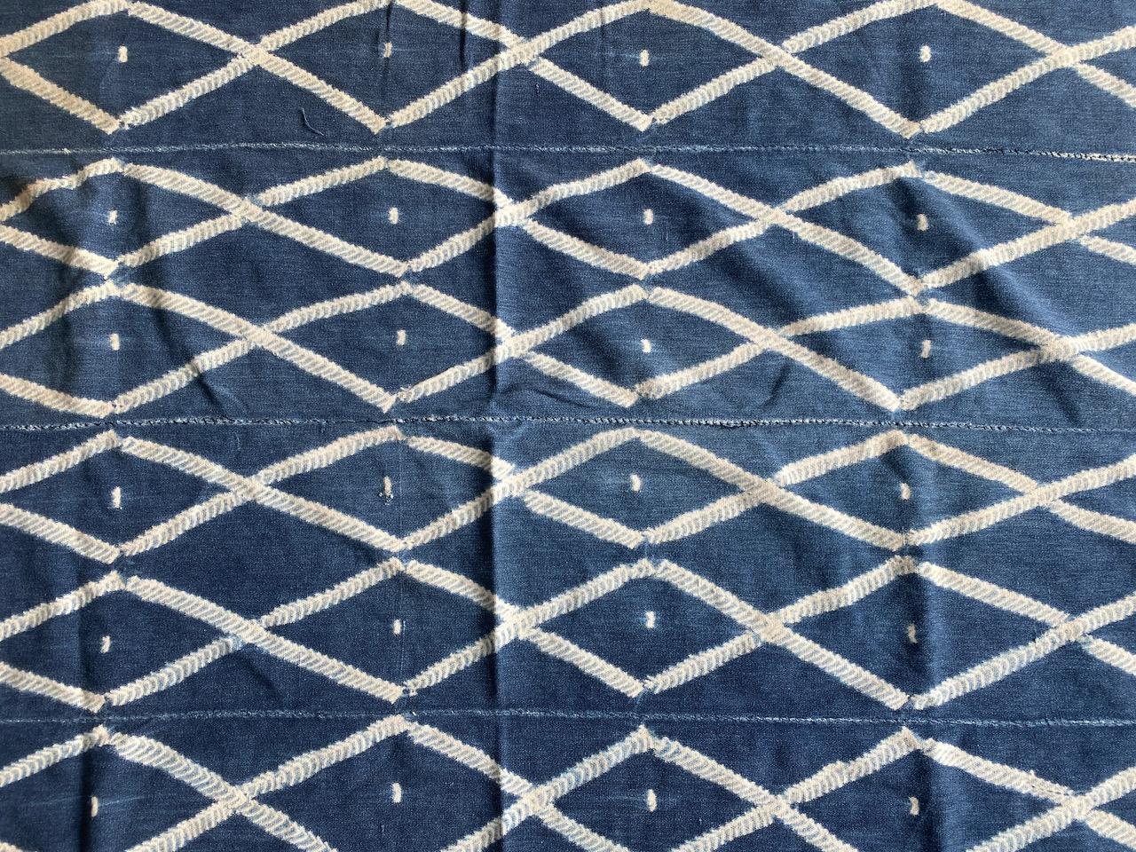 Andrianna Shamaris Antique Indigo Mali Textile In Good Condition For Sale In New York, NY