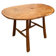 Andrianna Shamaris Antique Oval Mid Century Couture Table