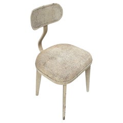 Andrianna Shamaris Antique Perforated Metal and Wood Chair