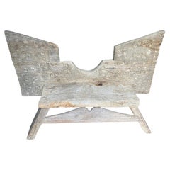 Ancien banc sculpté rare