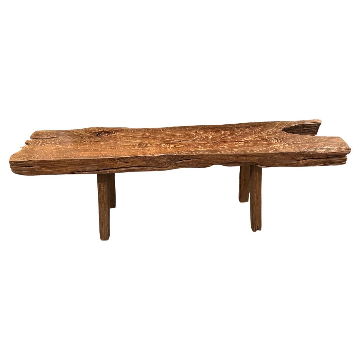 Andrianna Shamaris Antique Sculptural Bench For Sale