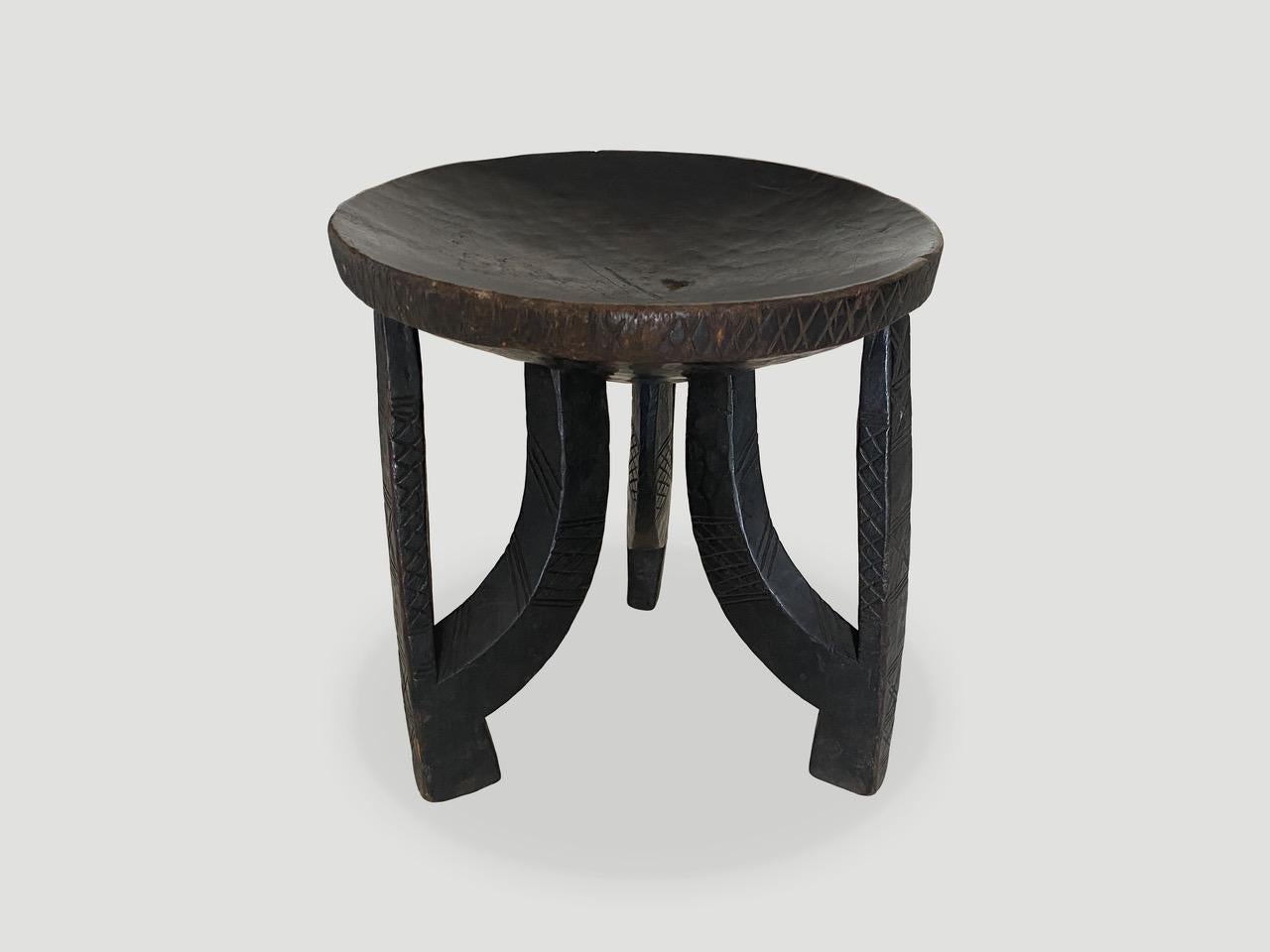 Andrianna Shamaris Antique Sculptural Side Table, Stool or Bowl In Excellent Condition In New York, NY