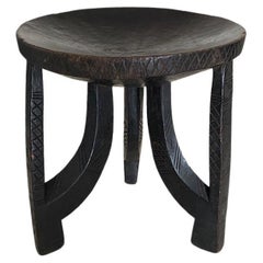 Andrianna Shamaris Antique Sculptural Side Table, Stool or Bowl