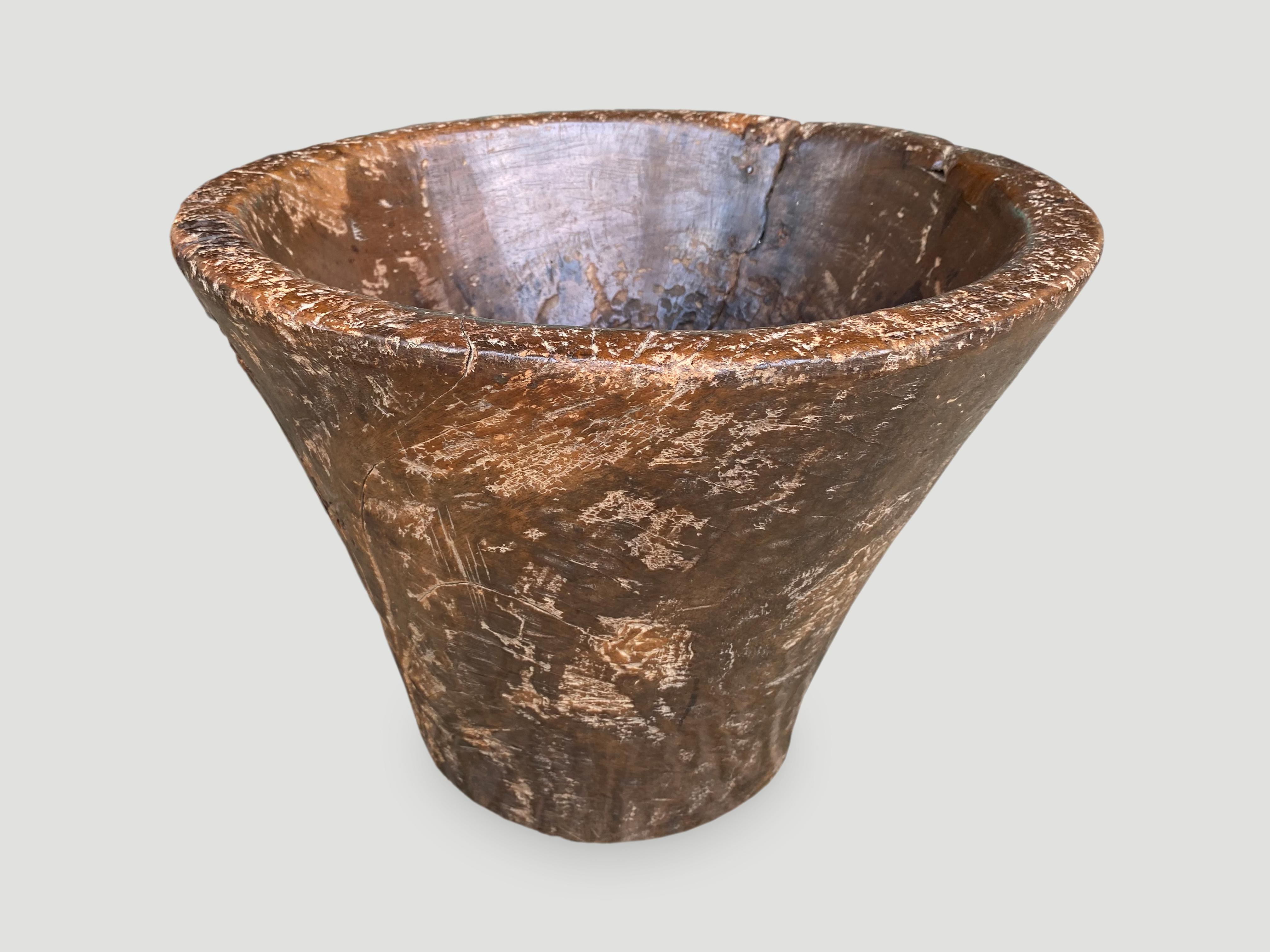 Andrianna Shamaris Antique Sculptural Wabi Sabi Container In Excellent Condition For Sale In New York, NY